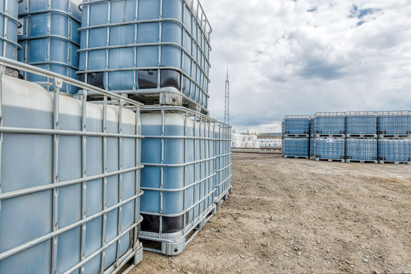 Emulsifier Chemicals Stored in IBC tote containers