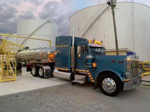 In Transit Heat Tanker Trailer being loaded